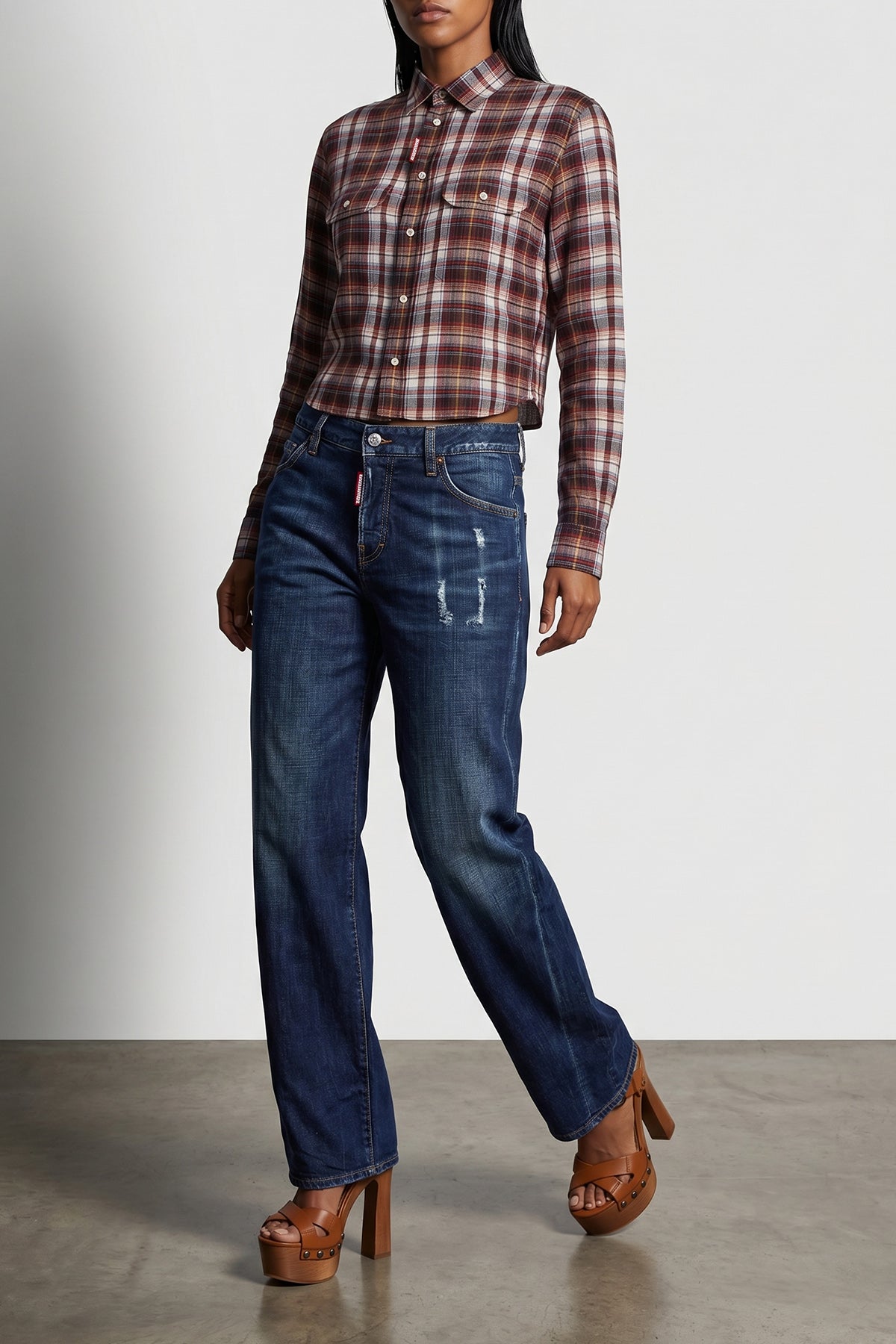 loose twst jeans jeans in slightly stretch cotton denim
