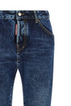 teddy jeans in stone-washed cotton denim