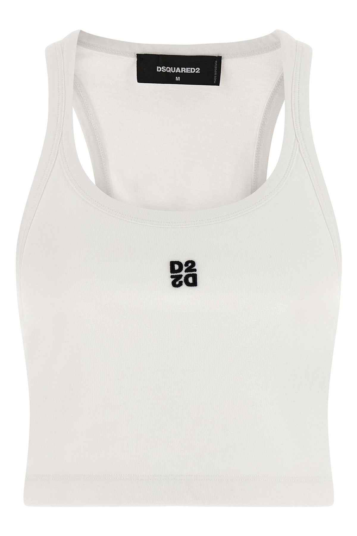 the white tank top dsquared2 d2 upside down redefines essential clothing codes