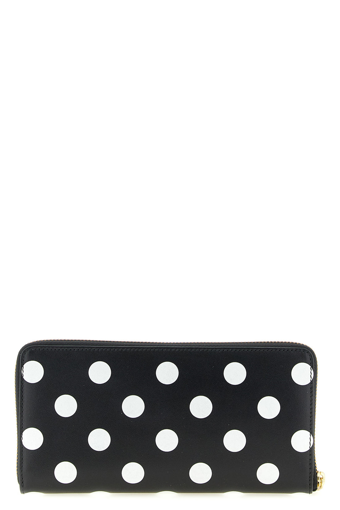 COMME DES GARÇONS OS polka dots printed leather wallet
