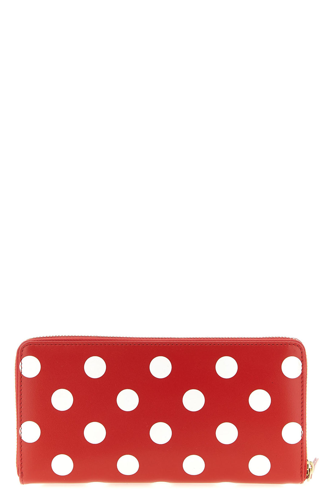 COMME DES GARÇONS OS polka dots printed leather wallet