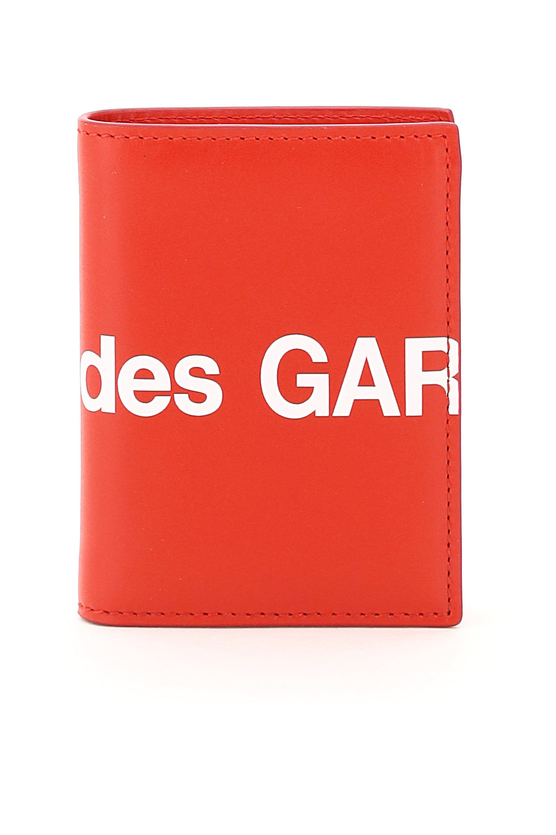 small bifold wallet with huge logo