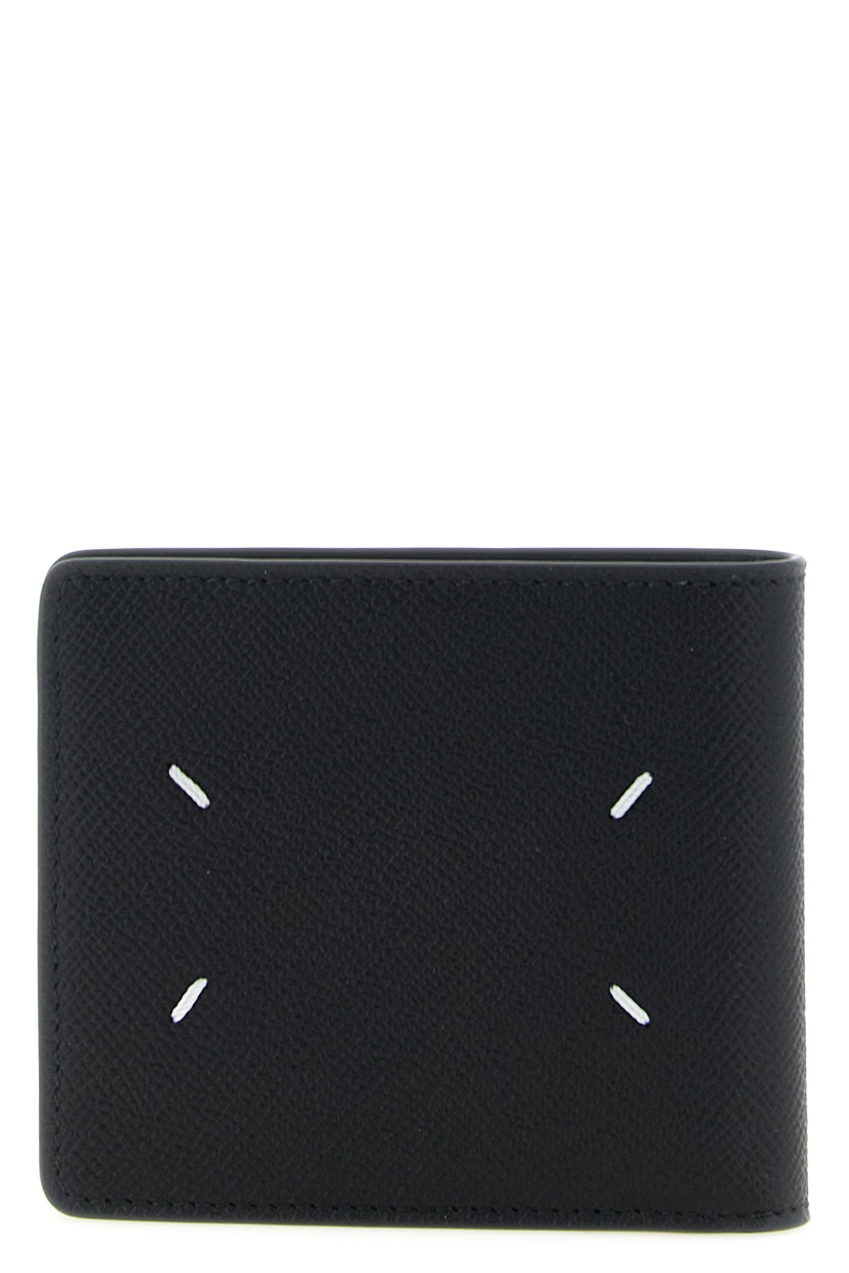 the maison margiela folding wallet features a rigorous bi-fold construction