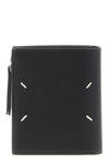 four stitches hammered leather wallet