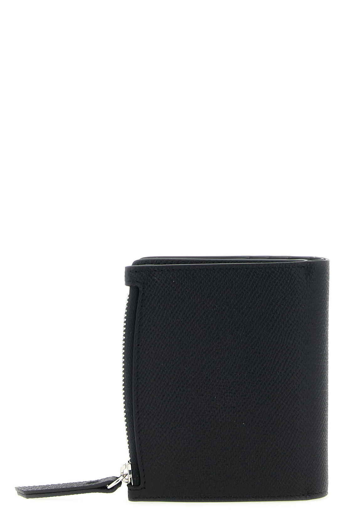 MAISON MARGIELA OS maison margielas small wallet is made of fine black hammered calf leather