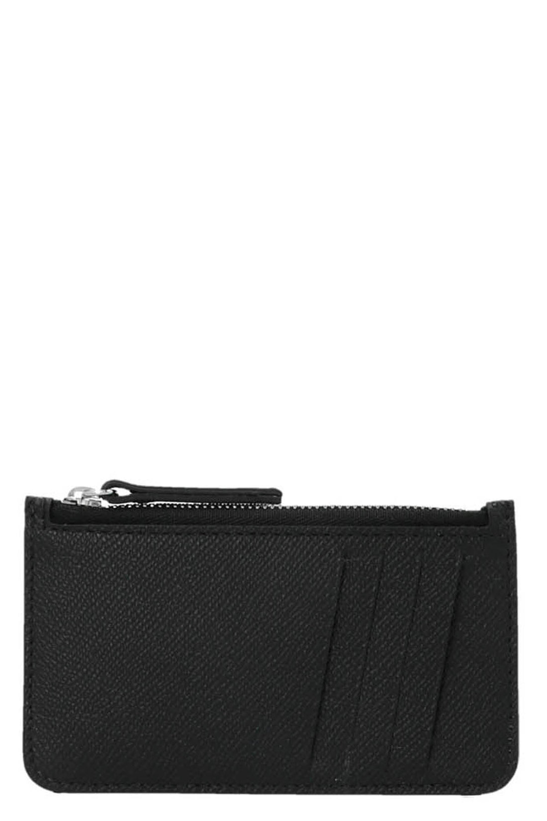 MAISON MARGIELA OS stitching zipped card holder