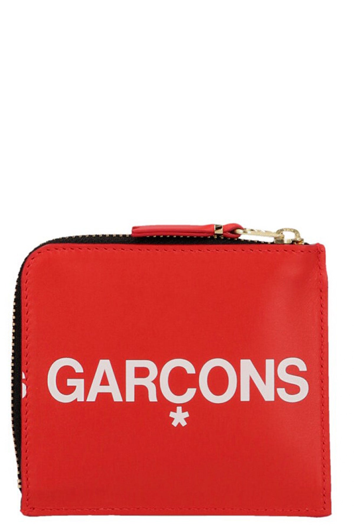 leather huge logo wallet