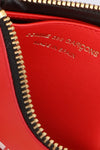 leather huge logo wallet