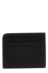 embossed leather four stitches card holder