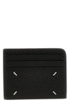 embossed leather four stitches card holder