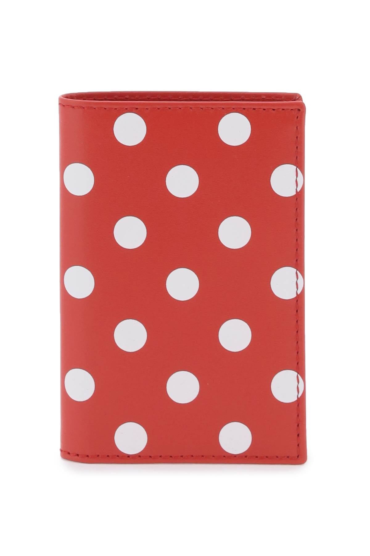 polka-dot bifold wallet