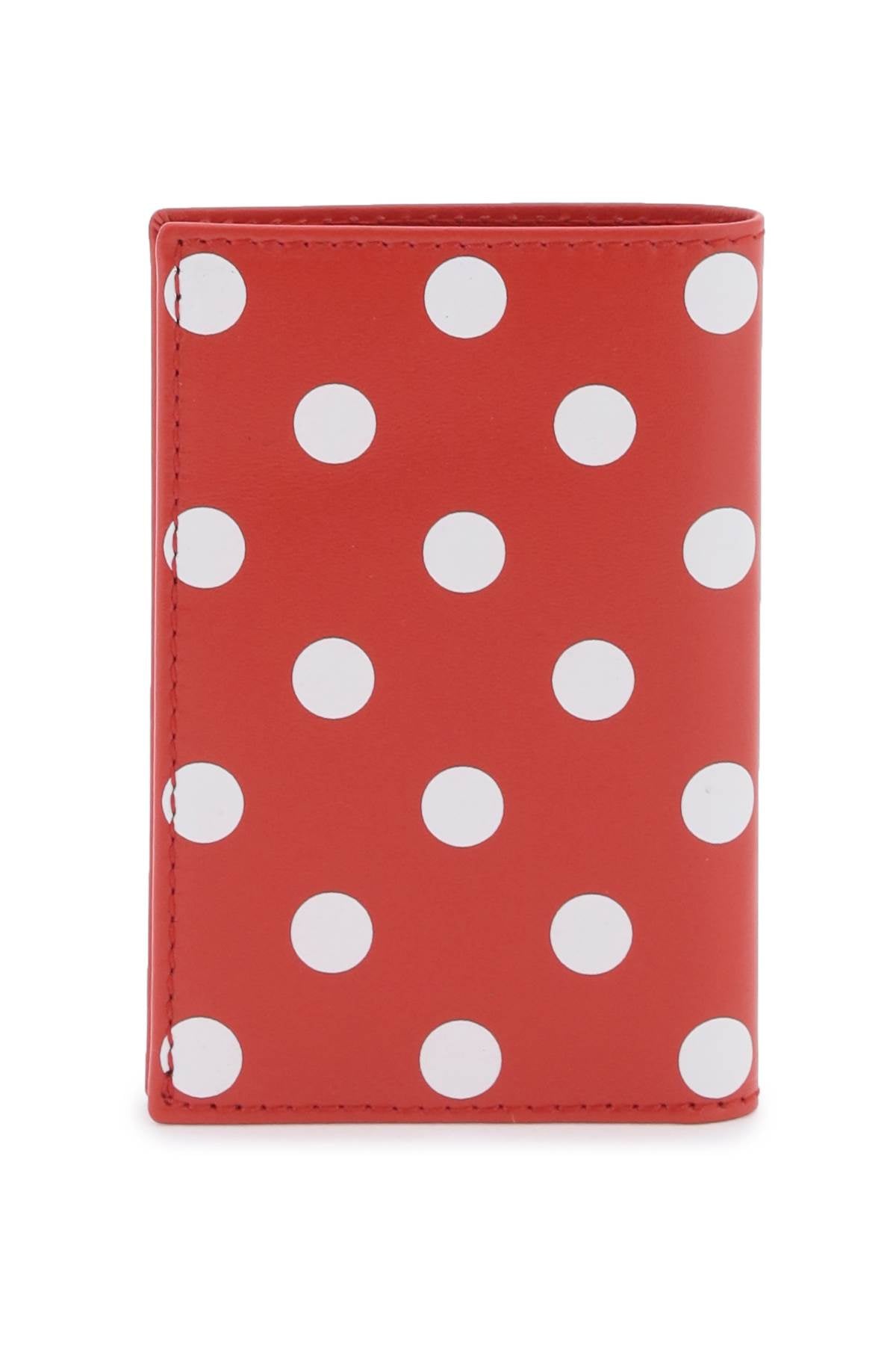 polka-dot bifold wallet