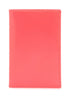 portafoglio compatto unisex rosa fluo in pelle di capra