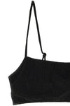 sadie bikini top in lurex fabric