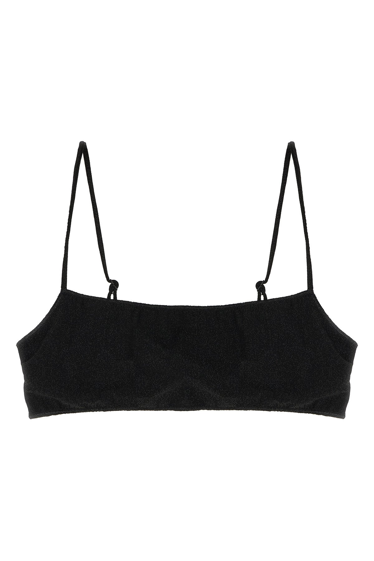 sadie bikini top in lurex fabric