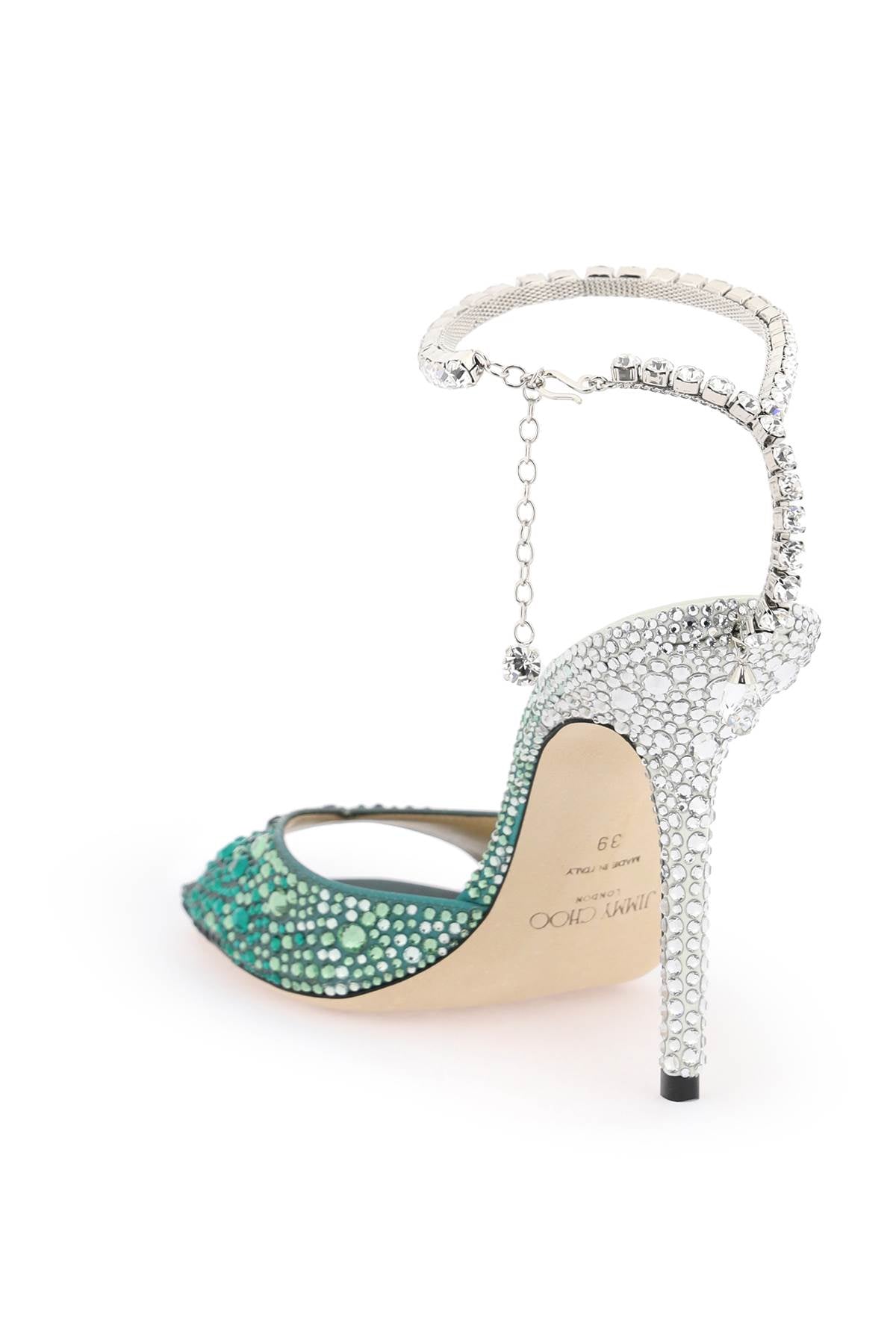 saeda 100 sandals with degradé crystals