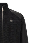 monogram jacquard stretch cotton sweatshirt