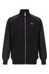 monogram jacquard stretch cotton sweatshirt