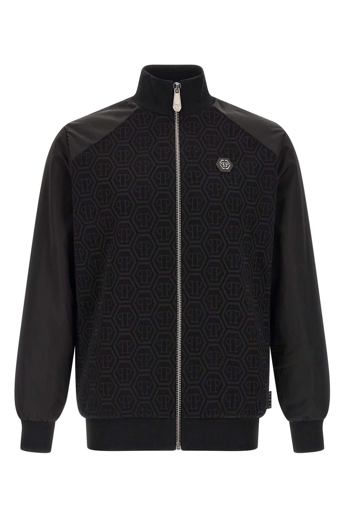 monogram jacquard stretch cotton sweatshirt