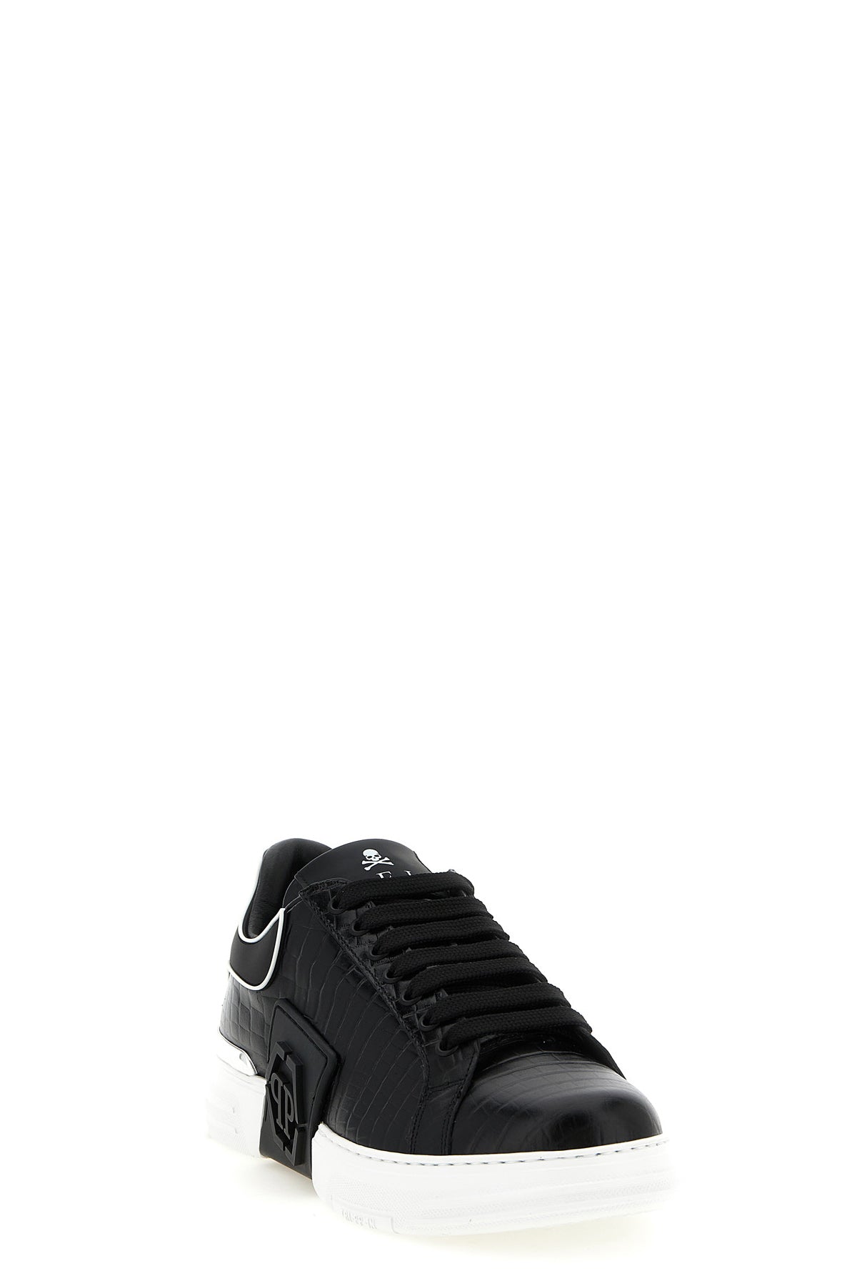 phantom kick$ cocco sneakers in premium crocodile-effect print leather