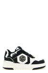 sk8r sneakers in leather-effect fabric and canvas