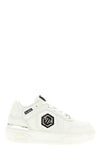sk8r sneakers in leather-effect fabric and canvas