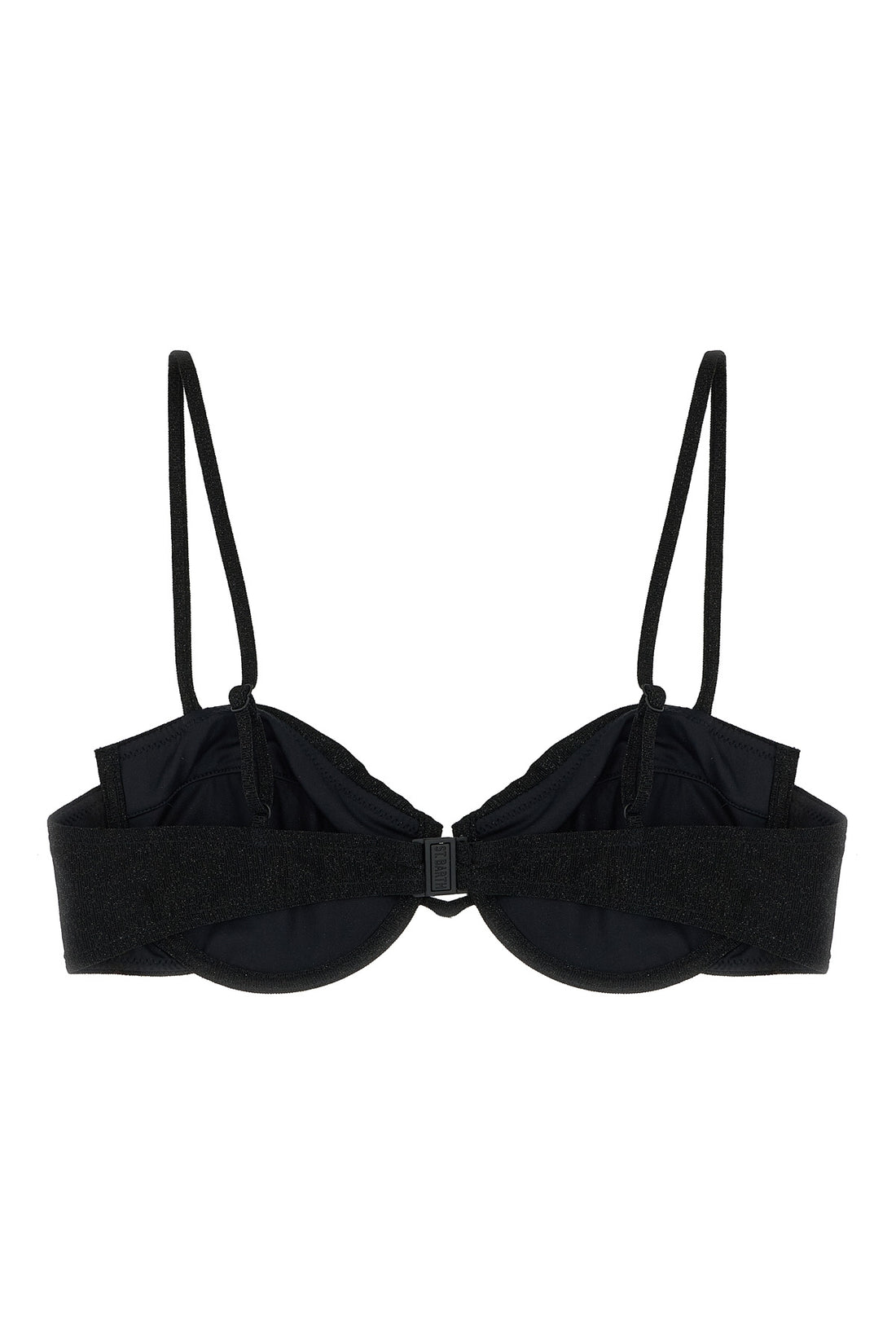 MC2 SAINT BARTH S salina bikini top in stretch lurex fabric