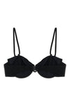 salina bikini top in stretch lurex fabric