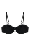 salina bikini top in stretch lurex fabric