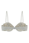 salina bikini top in stretch lurex fabric