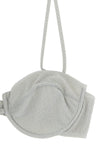 salina bikini top in stretch lurex fabric
