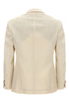 sam double-breasted blazer in silk blend