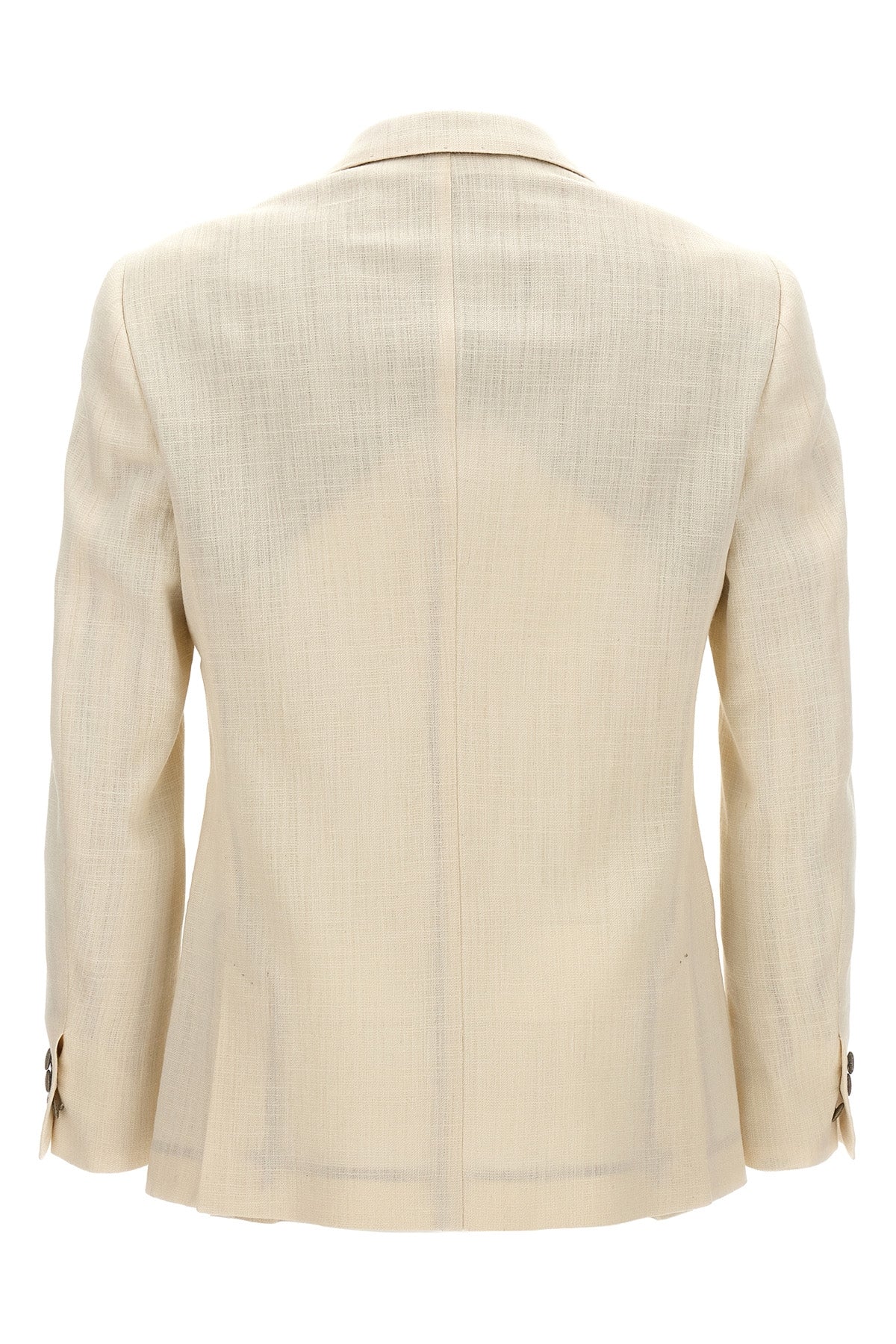 sam double-breasted blazer in silk blend