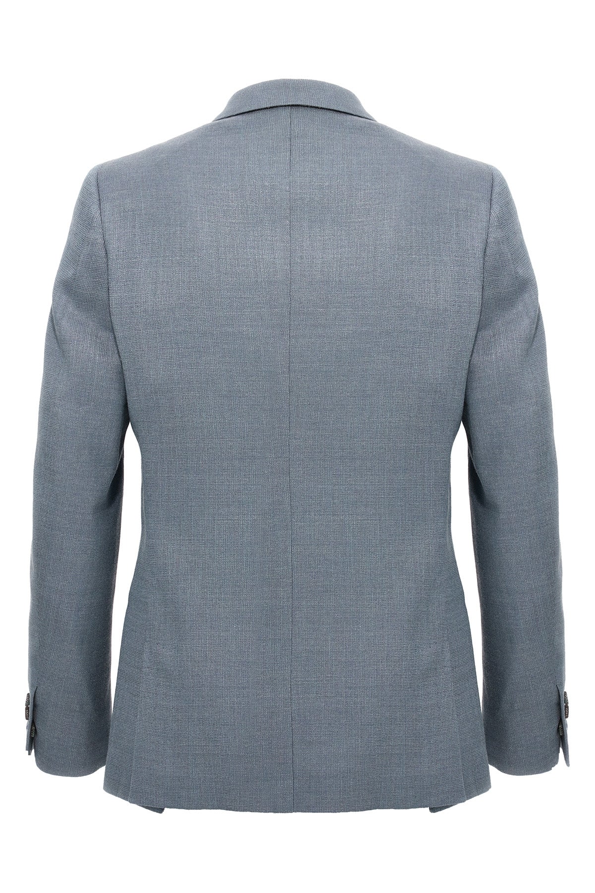 double-breasted blazer in silk blend