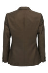 sam double-breasted wool blend blazer