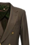 sam double-breasted wool blend blazer