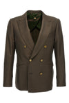 sam double-breasted wool blend blazer
