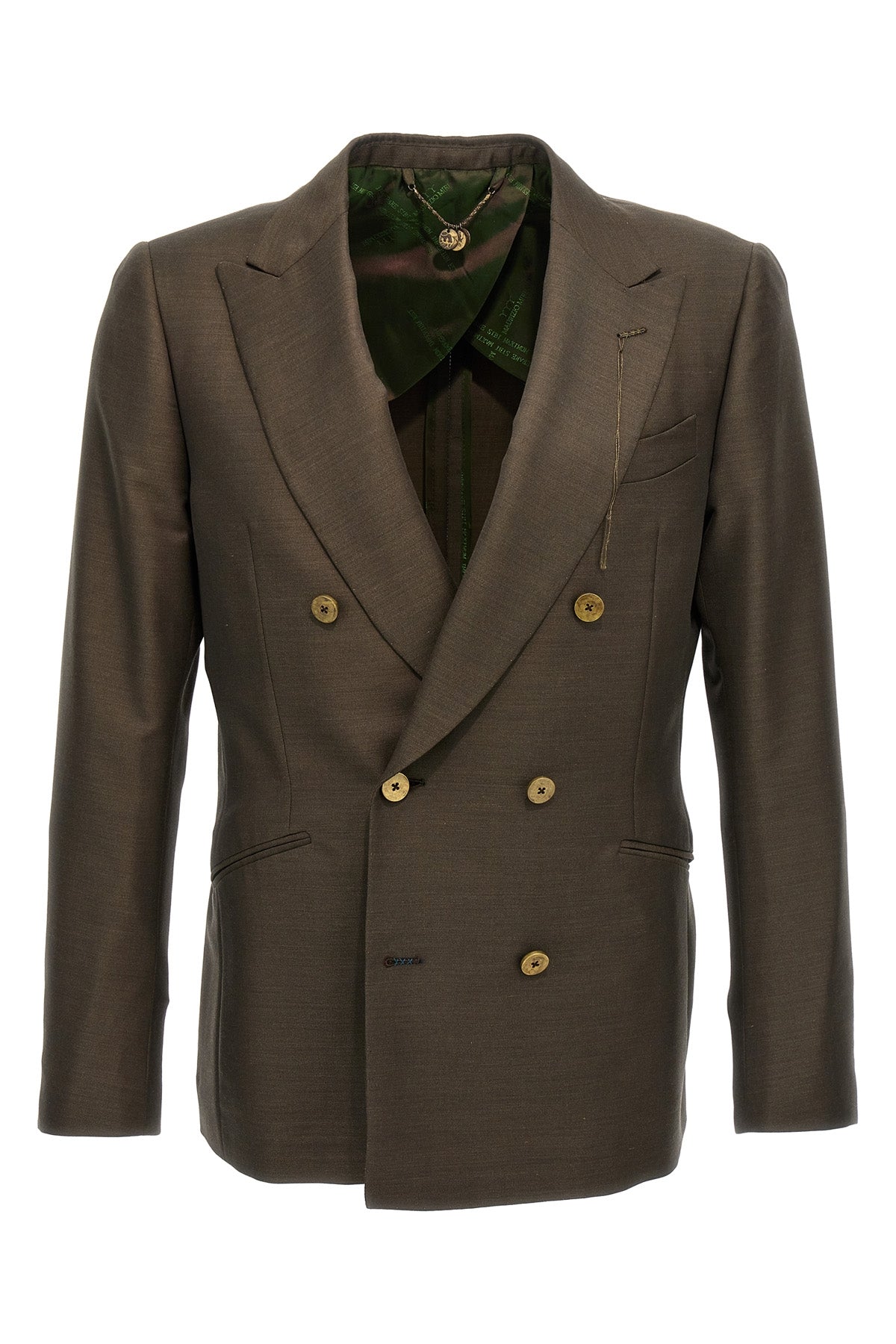 sam double-breasted wool blend blazer