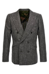 double-breasted wool blazer