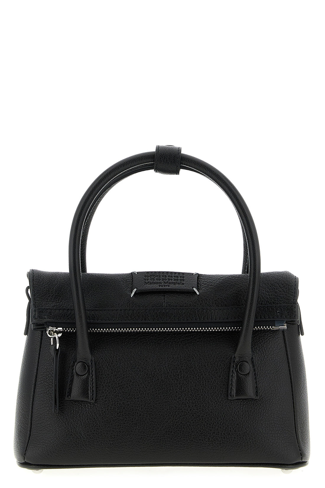 MAISON MARGIELA OS small hammered leather 5ac east west handbag