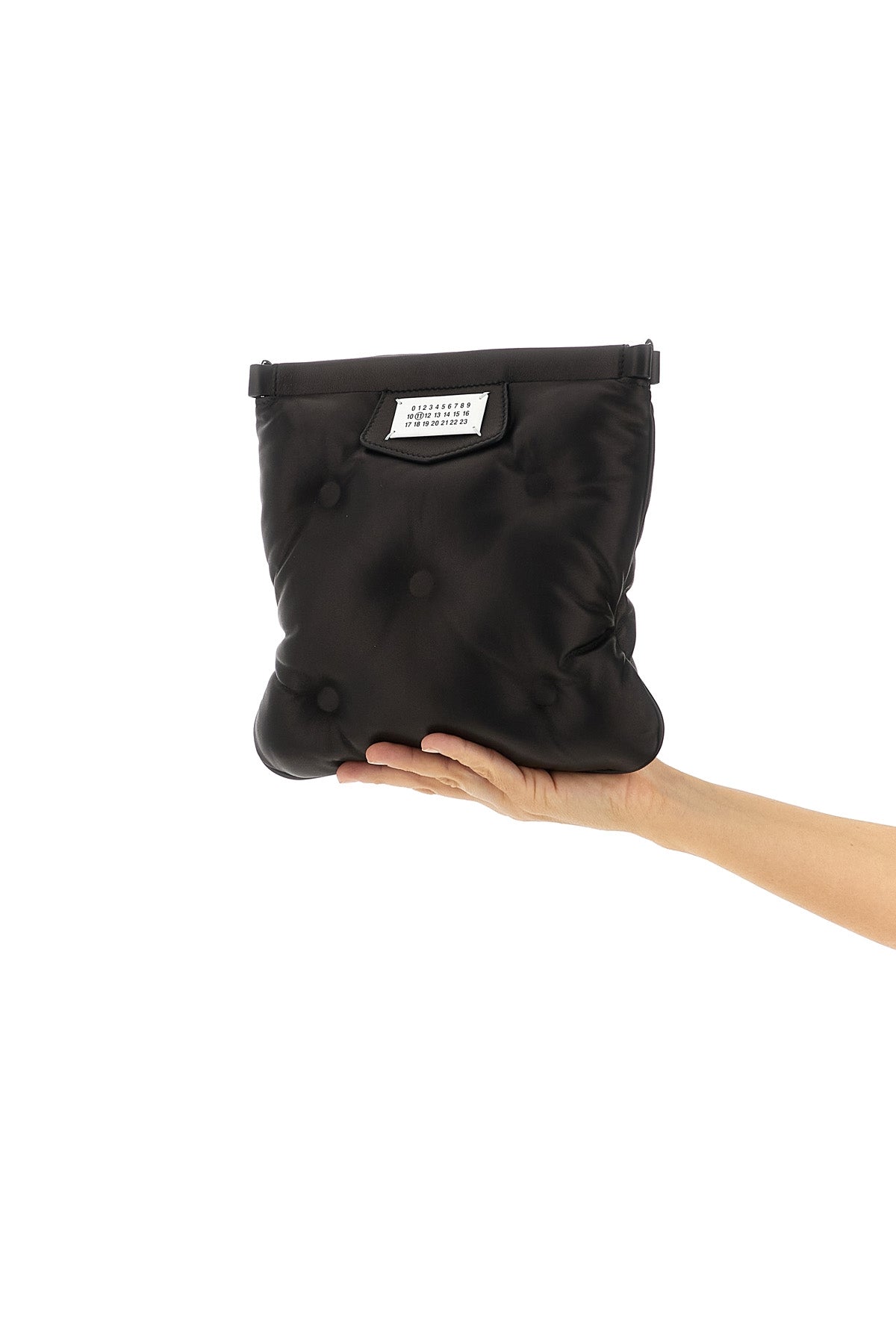 glam slam flat pocket matelassé-effect padded and quilted nappa leather crossb