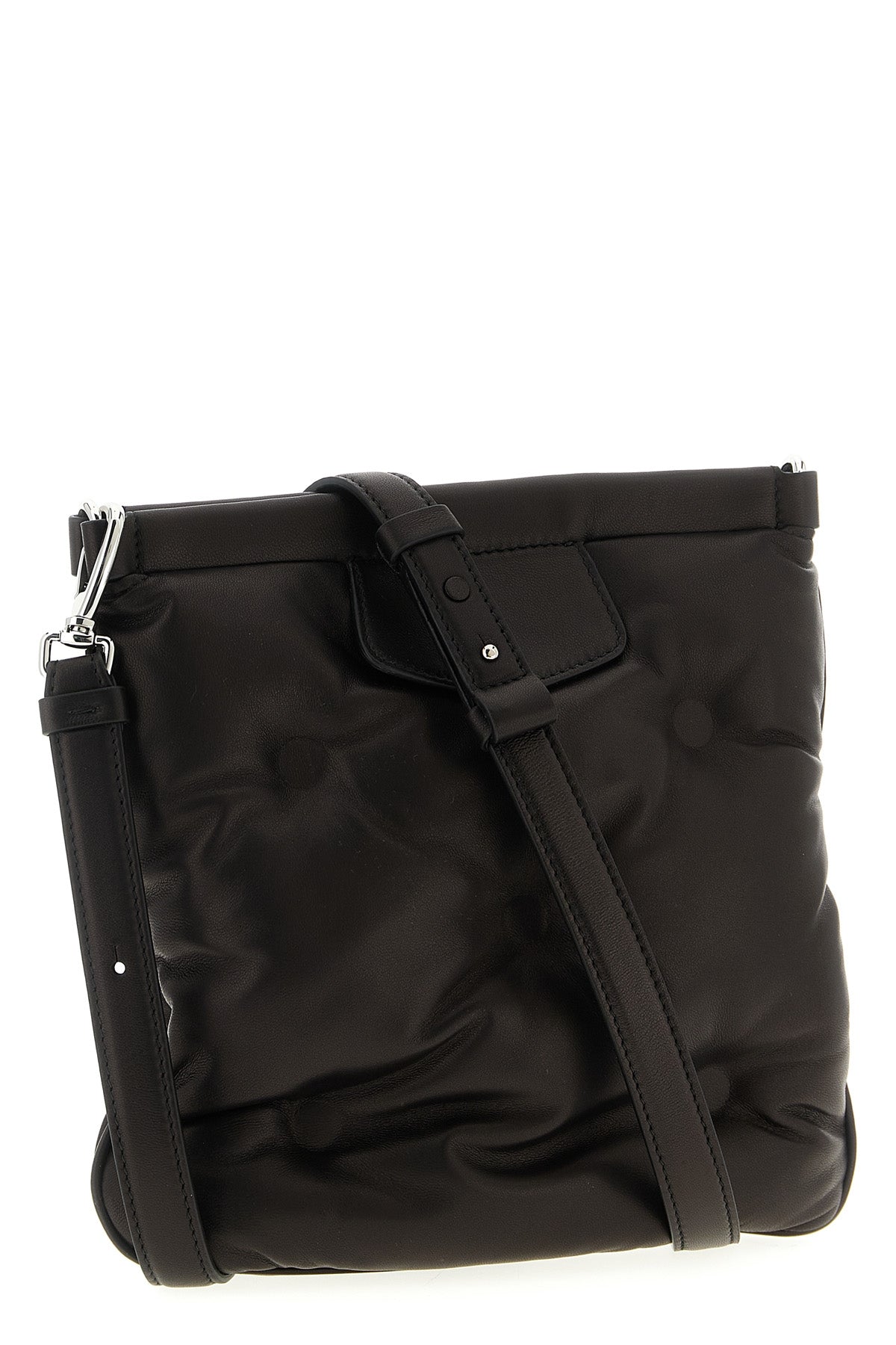 glam slam flat pocket matelassé-effect padded and quilted nappa leather crossb