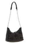 glam slam hobo micro shoulder bag in quilted nappa