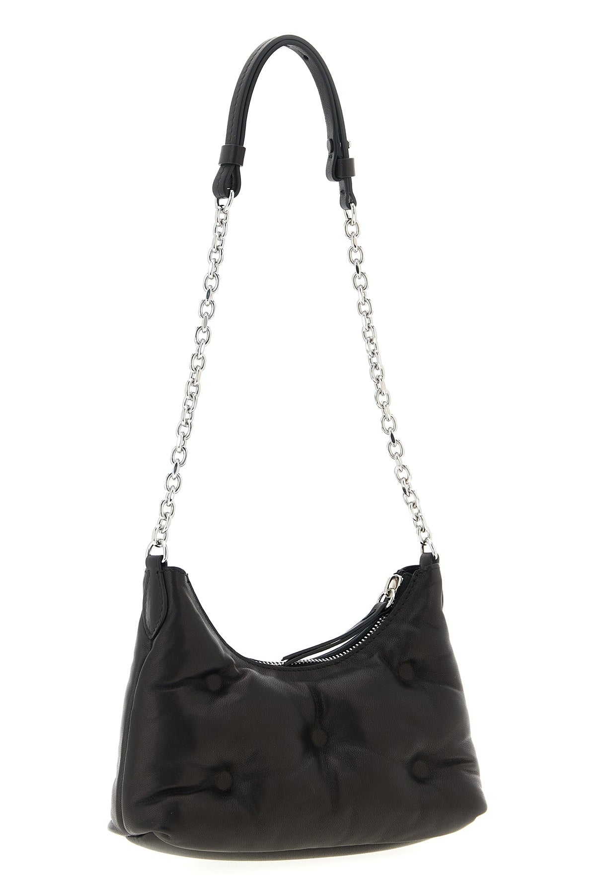 glam slam hobo micro shoulder bag in quilted nappa