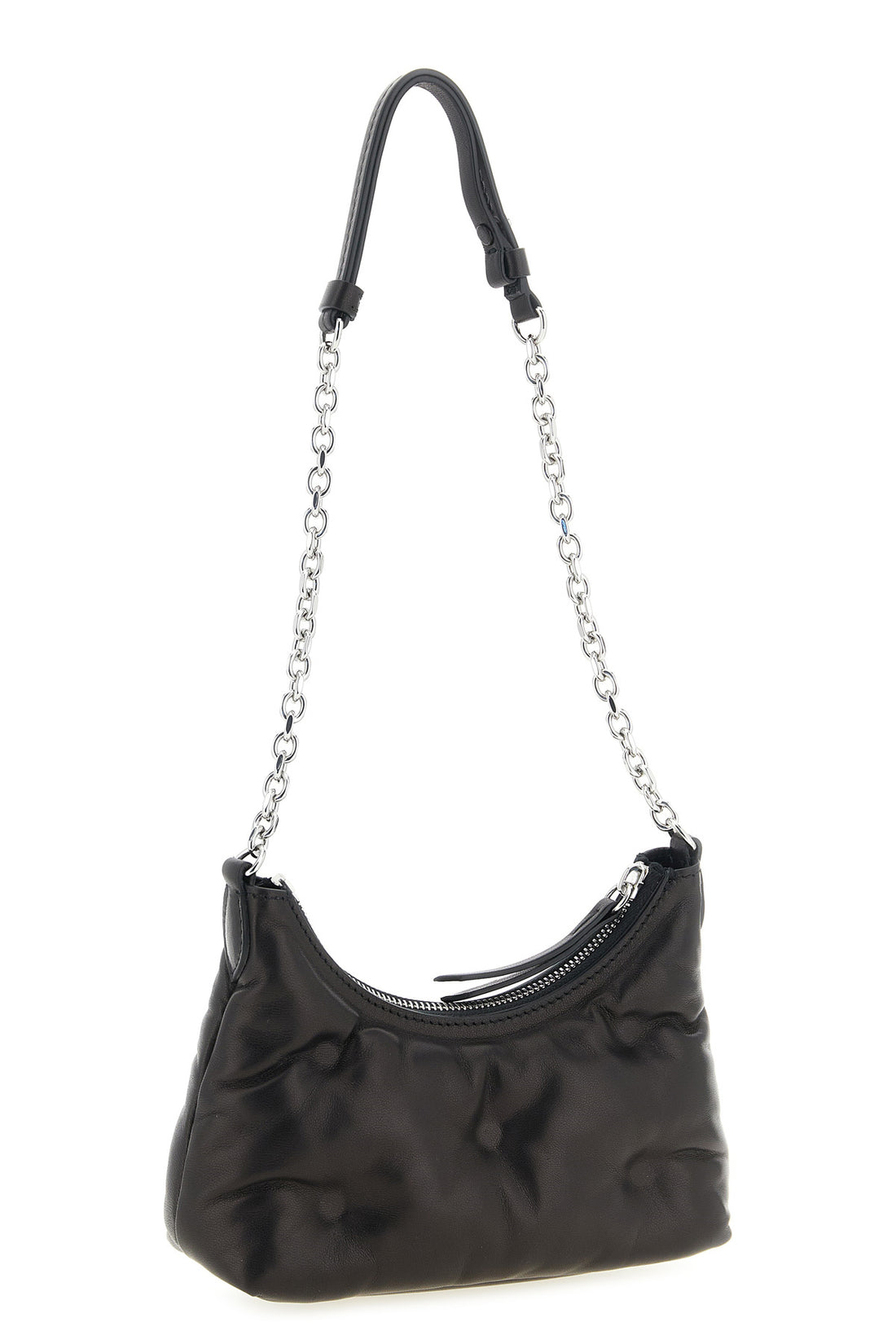 MAISON MARGIELA OS maison margiela glam slam hobo micro shoulder bag is made of soft nappa lambskin