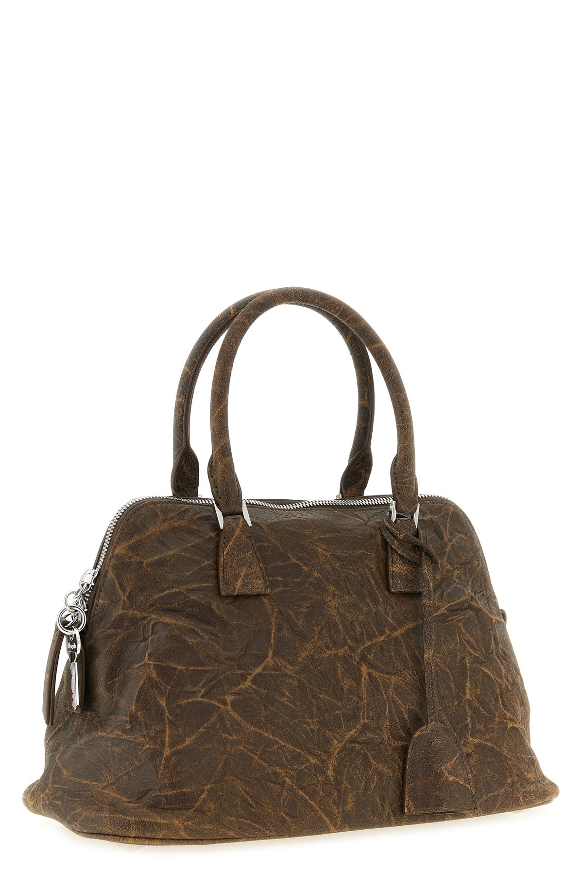 maison margiela 5ac soft shoulder bag is made of goat leather