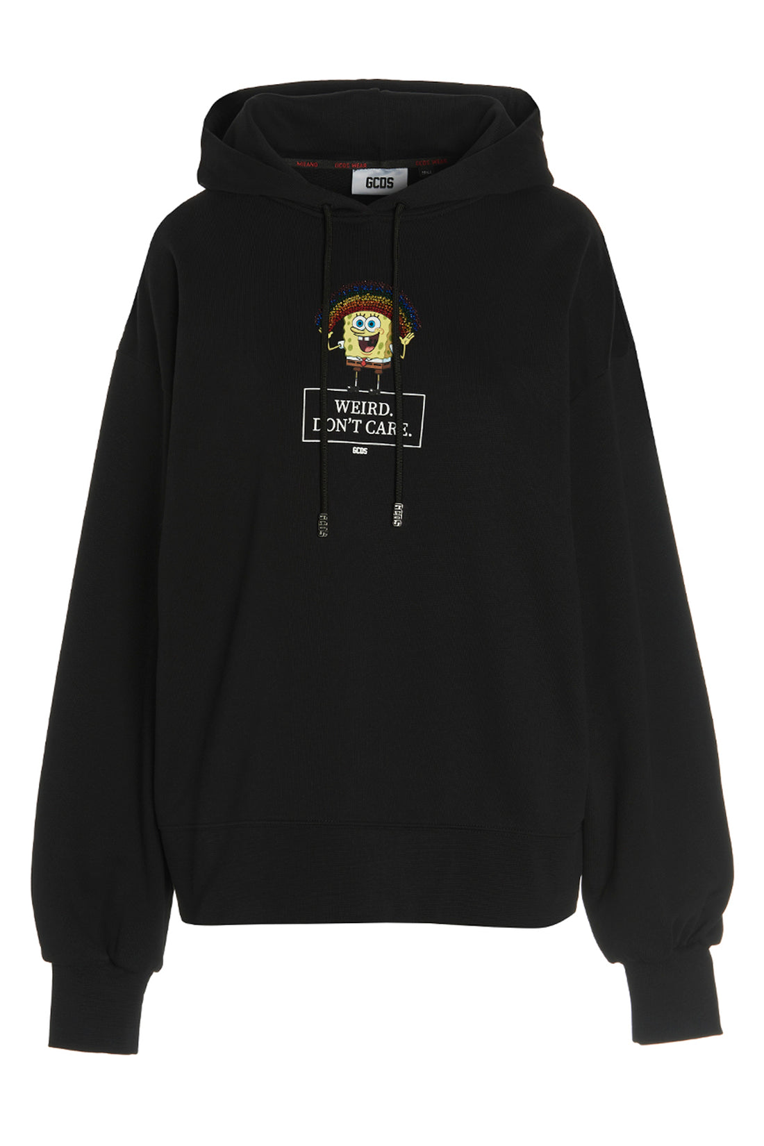 GCDS XS dont care gauze cotton capsule hoodie
