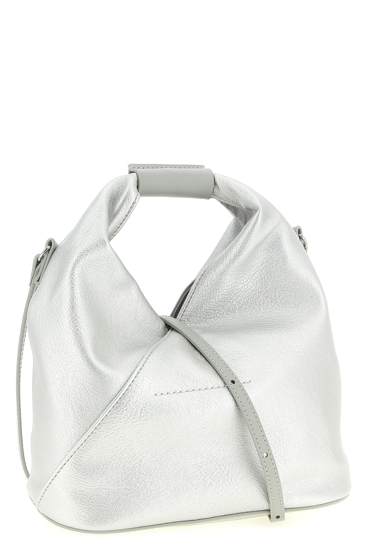 japanese mesh hammered fine leather crossbody bag