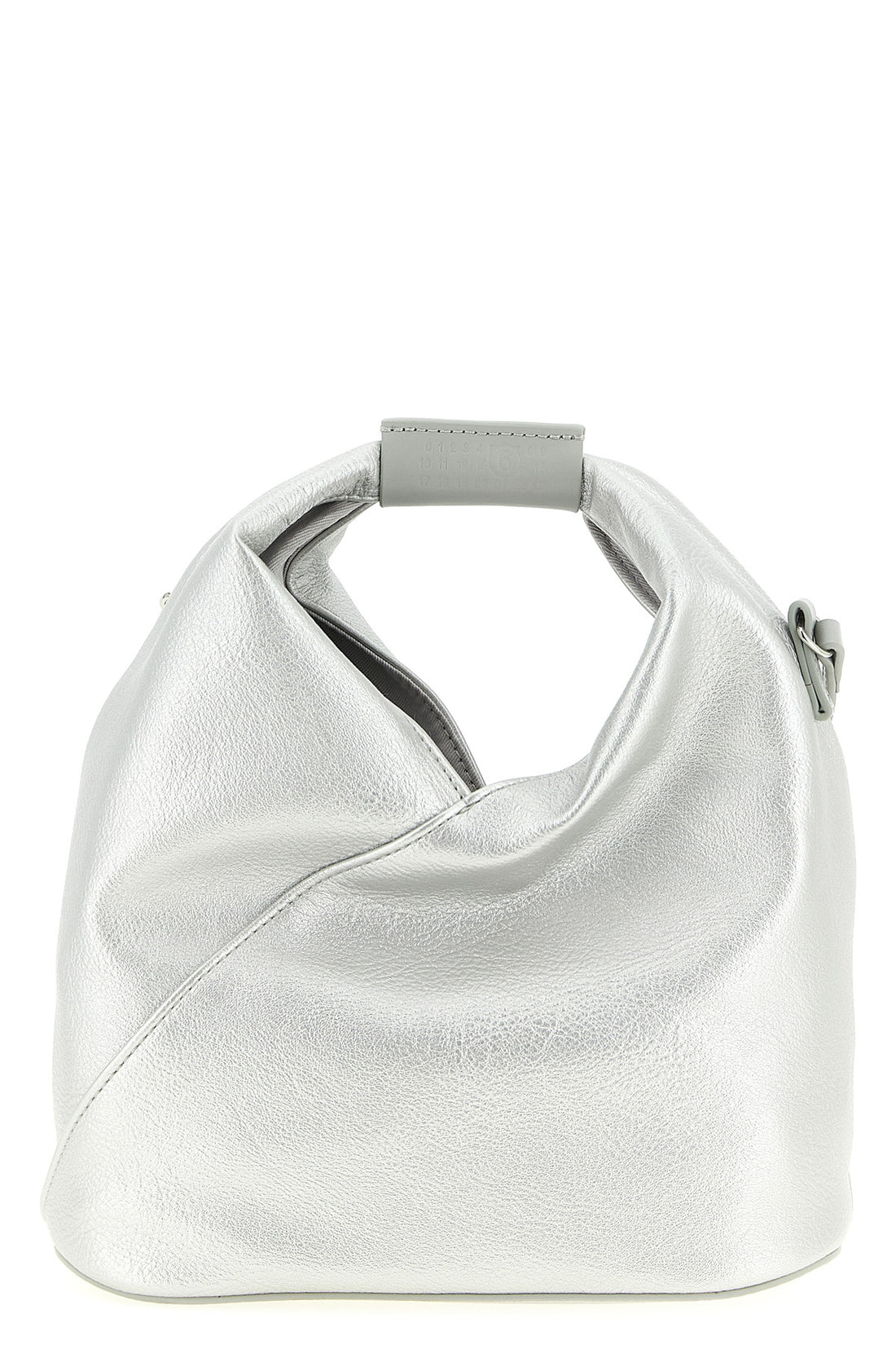 MM6 OS japanese mesh hammered fine leather crossbody bag