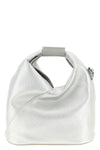 japanese mesh hammered fine leather crossbody bag